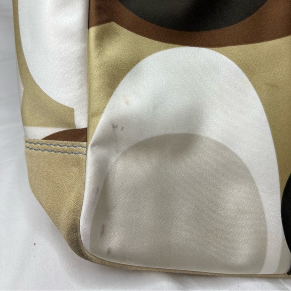 Coach Hamptons Scarf Print Tote Blue/Multicolor No 10115 - Used - Picture 2 of 15